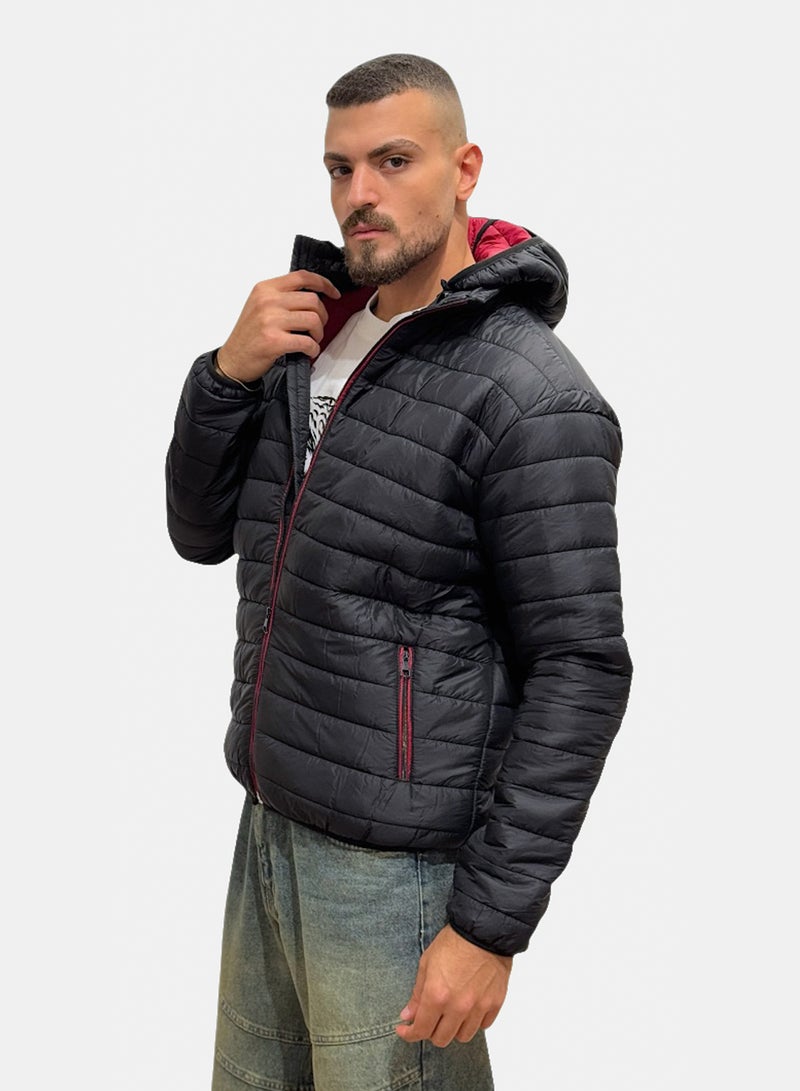 OWL Men's Jacket slim fit BLACK - Image 2